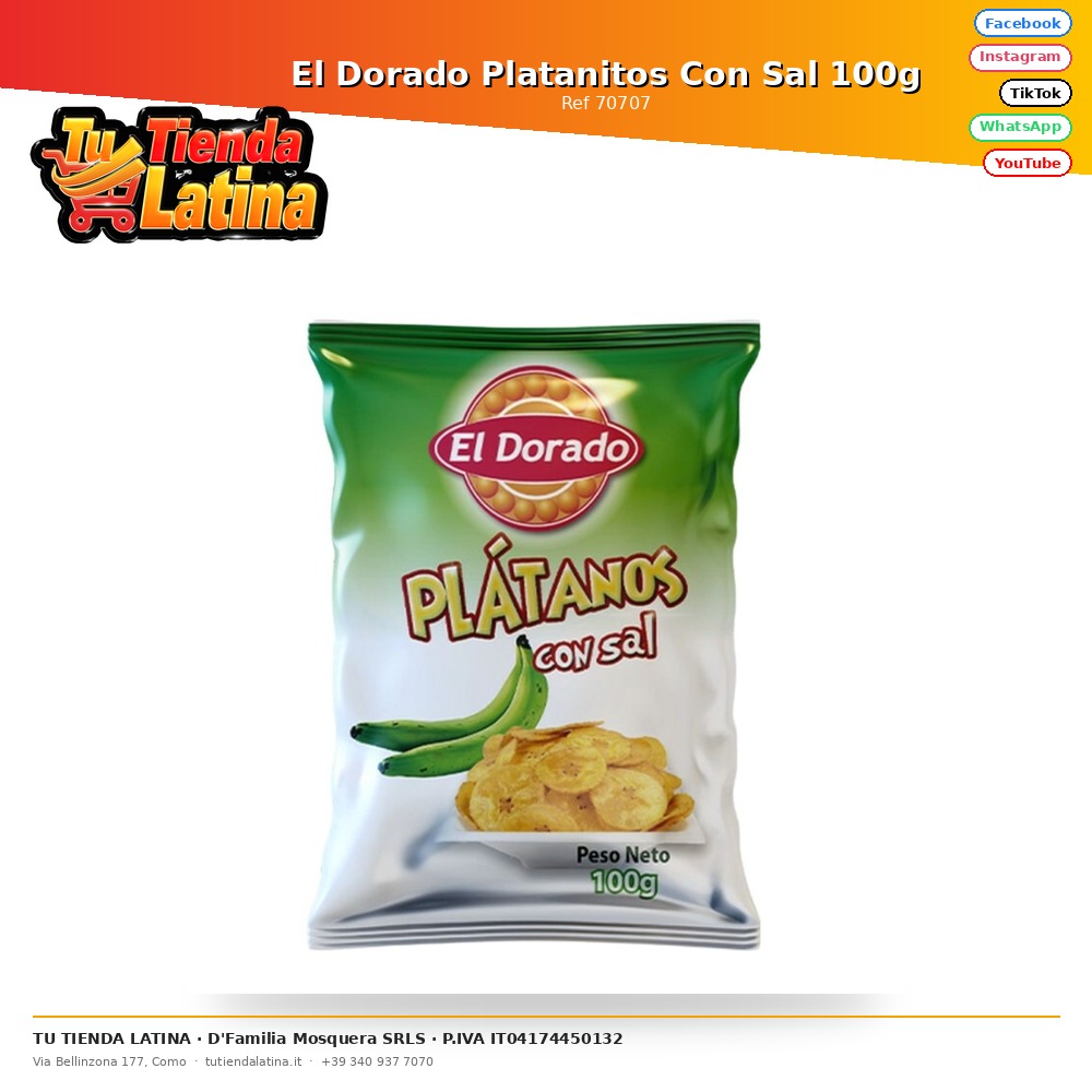 El Dorado Platanitos Con Sal 100g