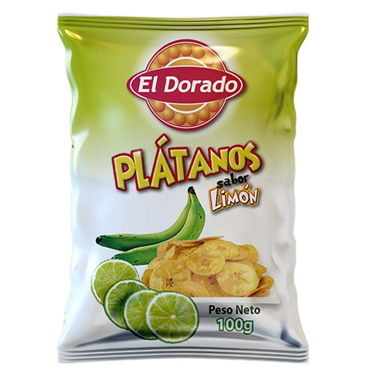 El Dorado Platanos Sabor Limon 100G