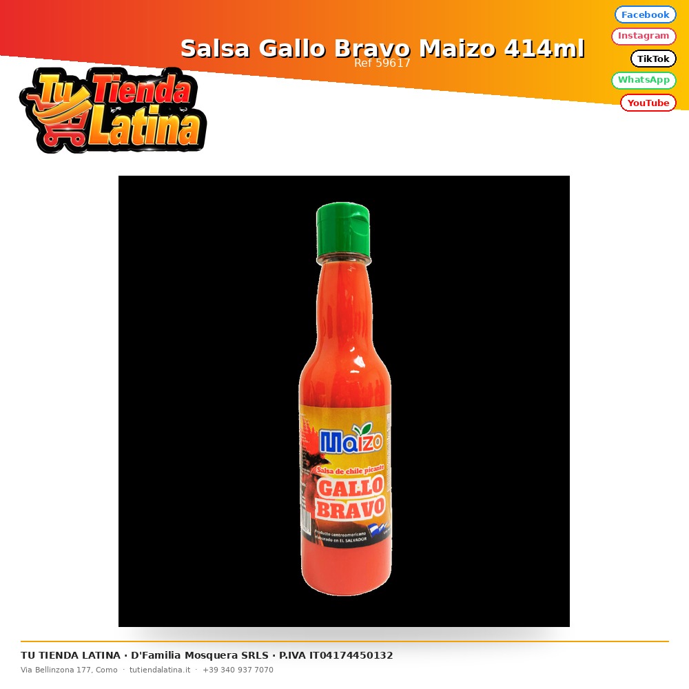 Gallo Bravo Salsa Maizo 414ml