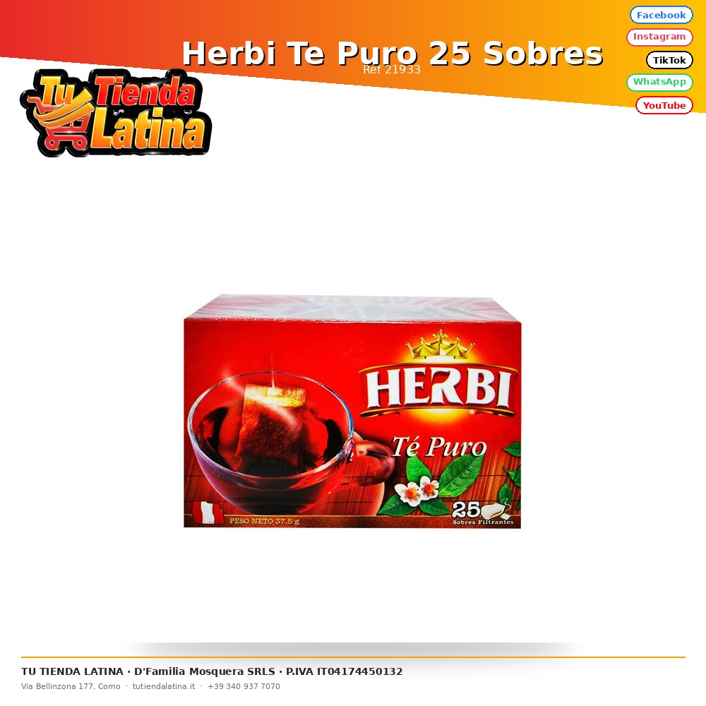 Herbi Pure Tea 25 buste