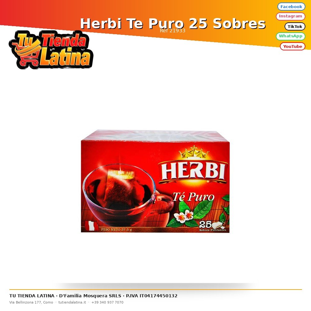 Herbi Pure Tea 25 buste