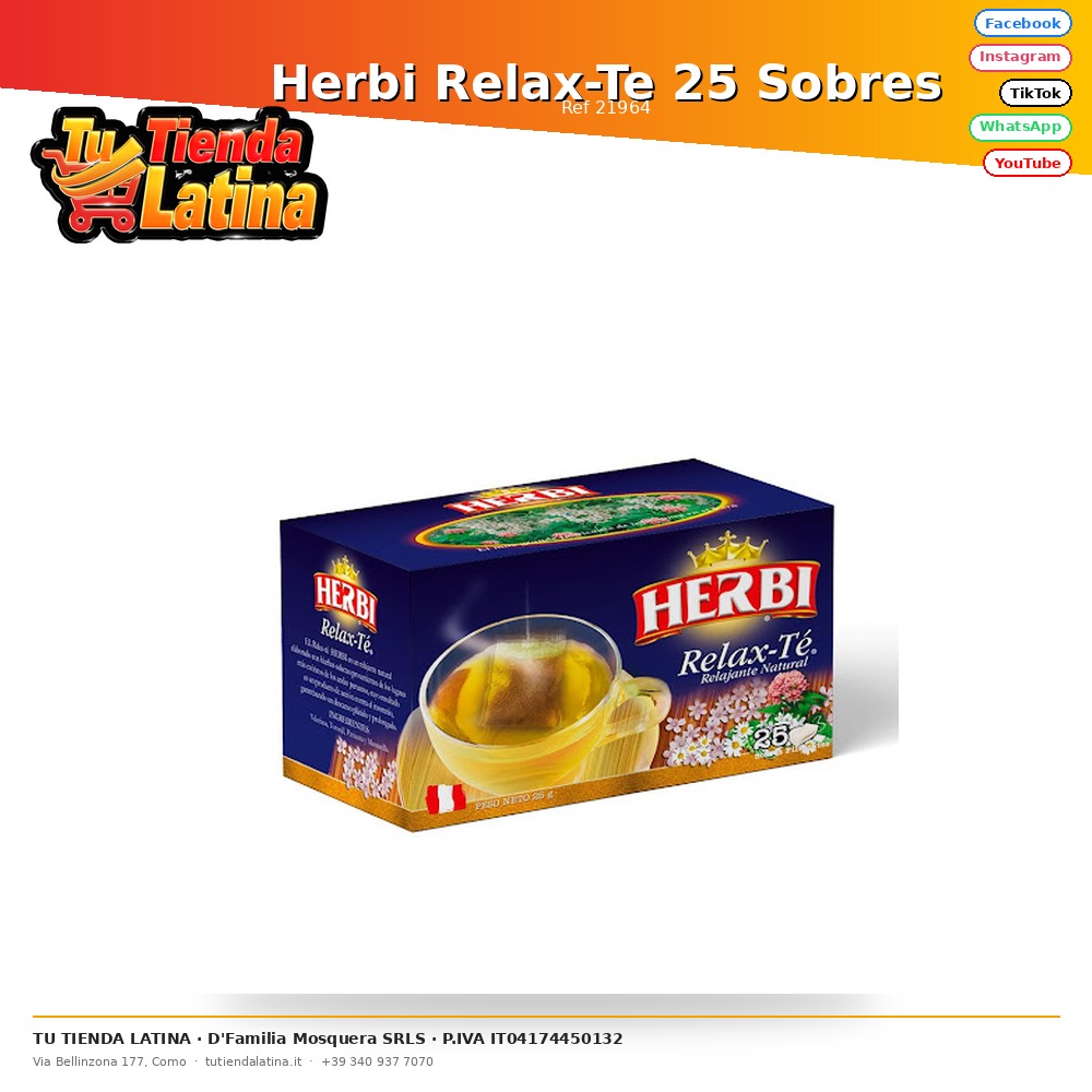 Herbi Relax-Te 25 Sobres