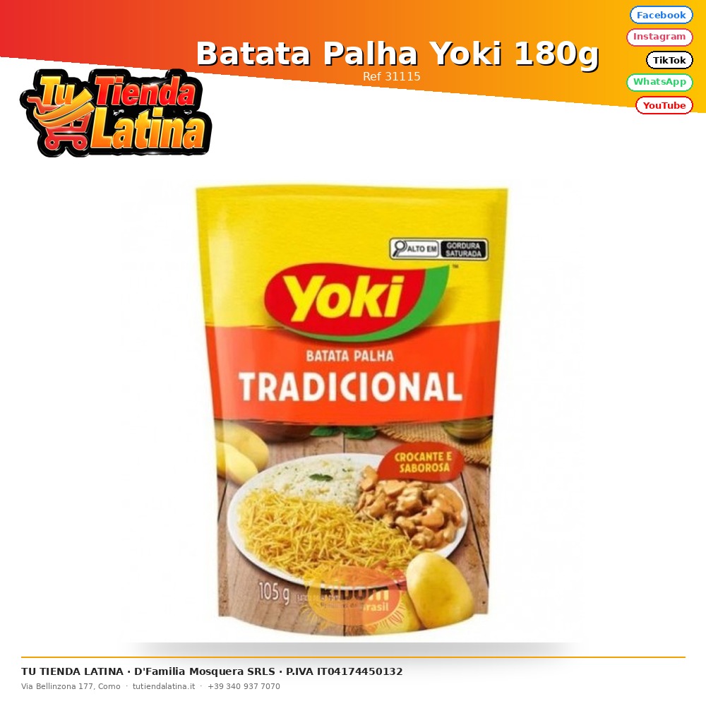  Batata Palha Yoki 180g
