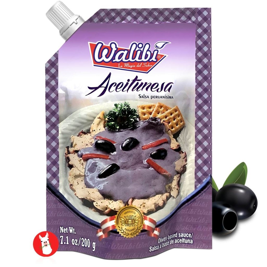 Walibí – Aceitunesa Salsa Peruana De Aceituna Negra 200G