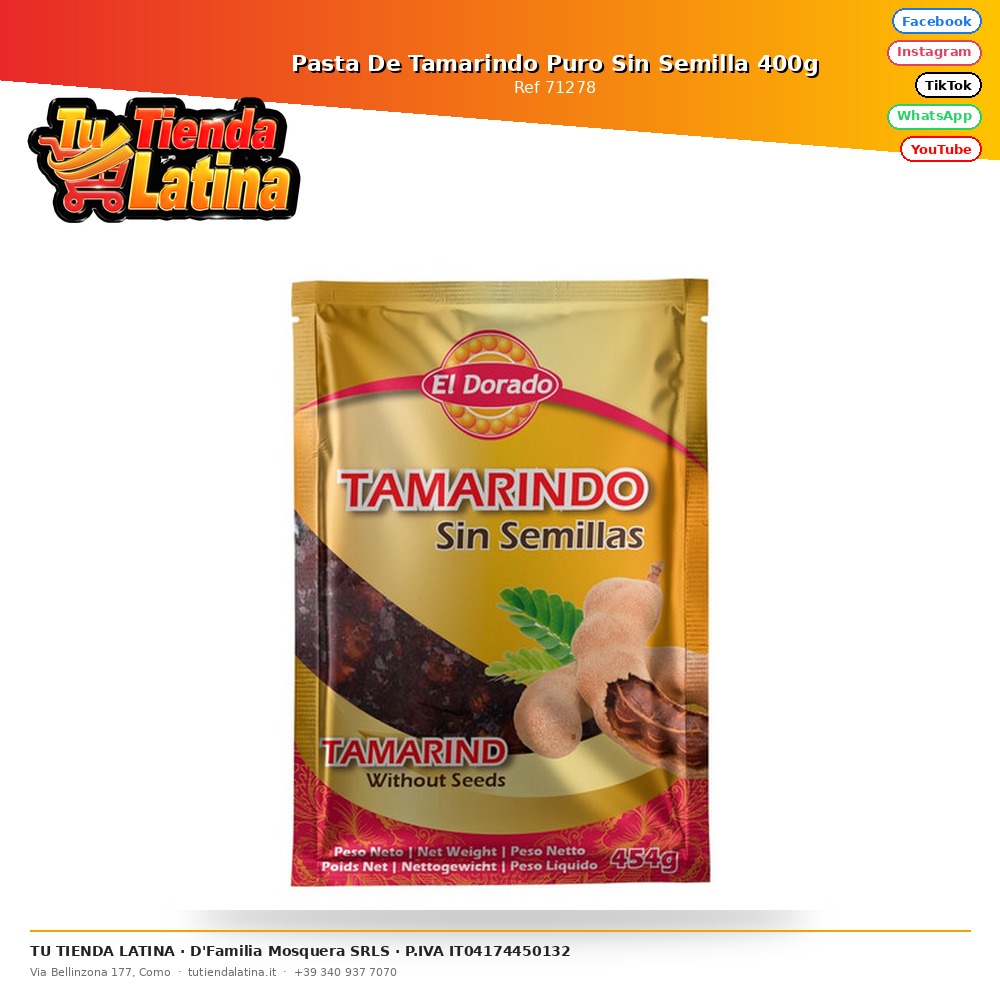 Pure Seedless Tamarind Paste 400g