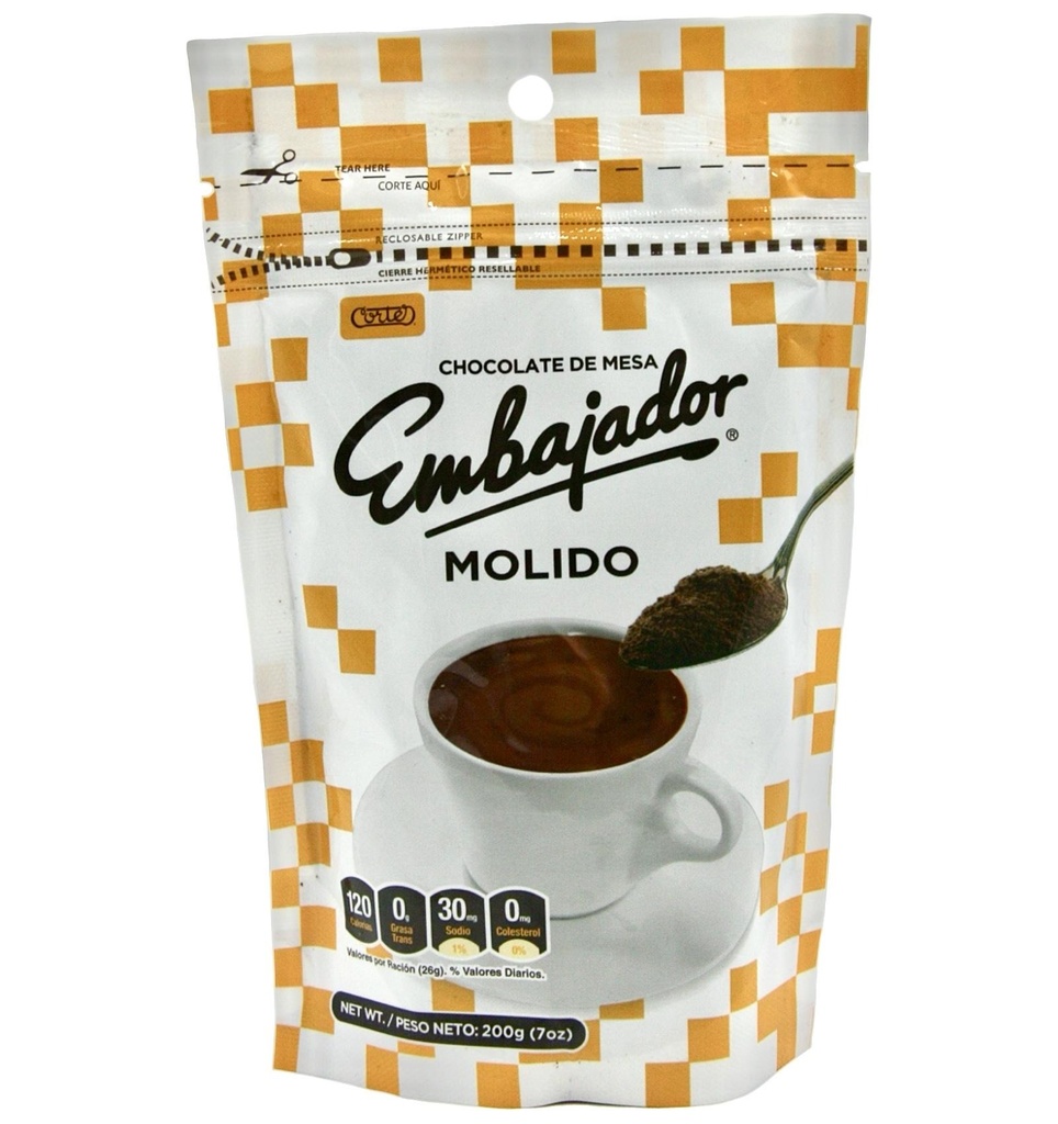 Chocolate Embajador Molido 200g