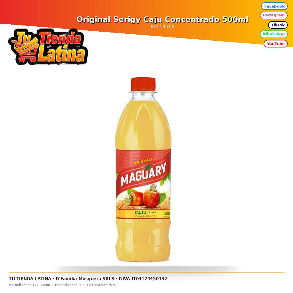 Original Serigy Caju Concentrado 500ml