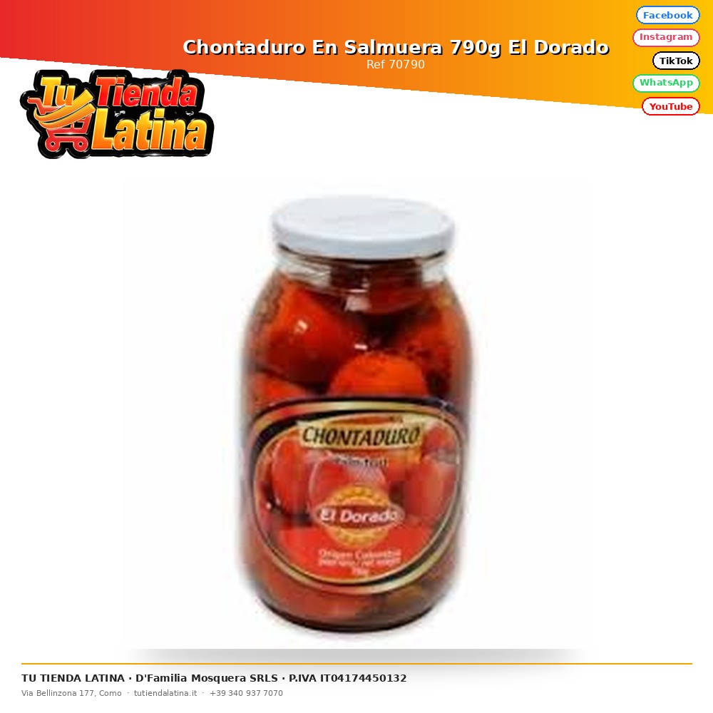 Chontaduro En Salmuera 790g El Dorado