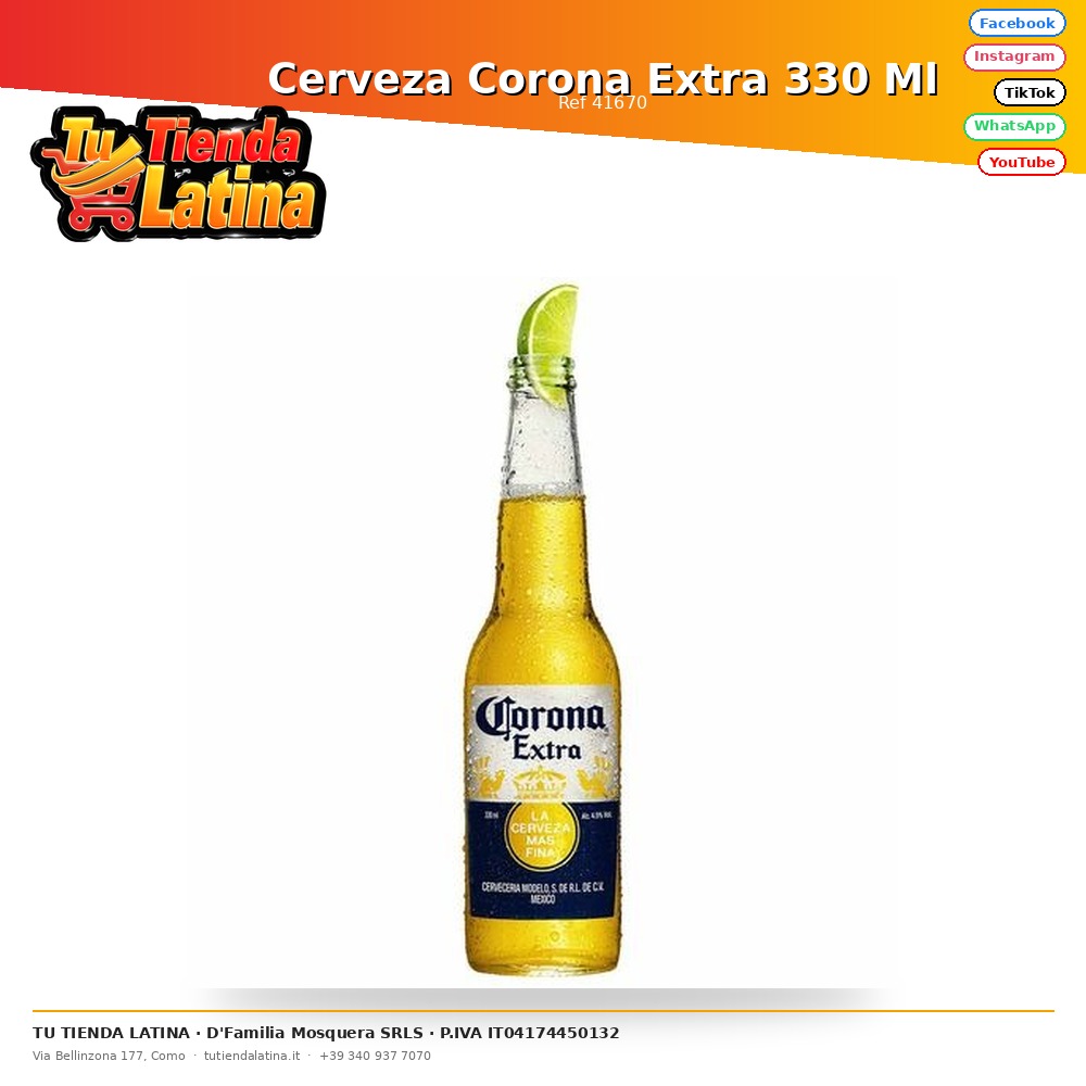 Corona Extra Beer 330 Ml