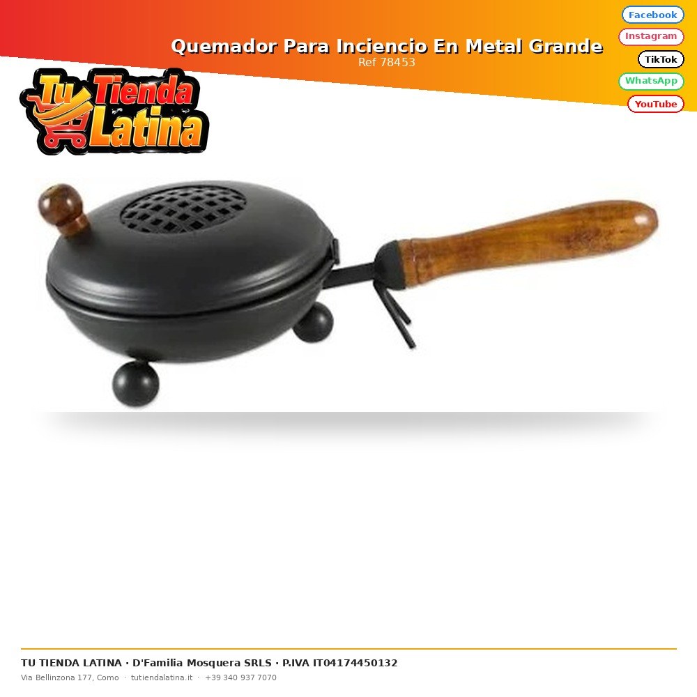 Large Metal Incense Burner