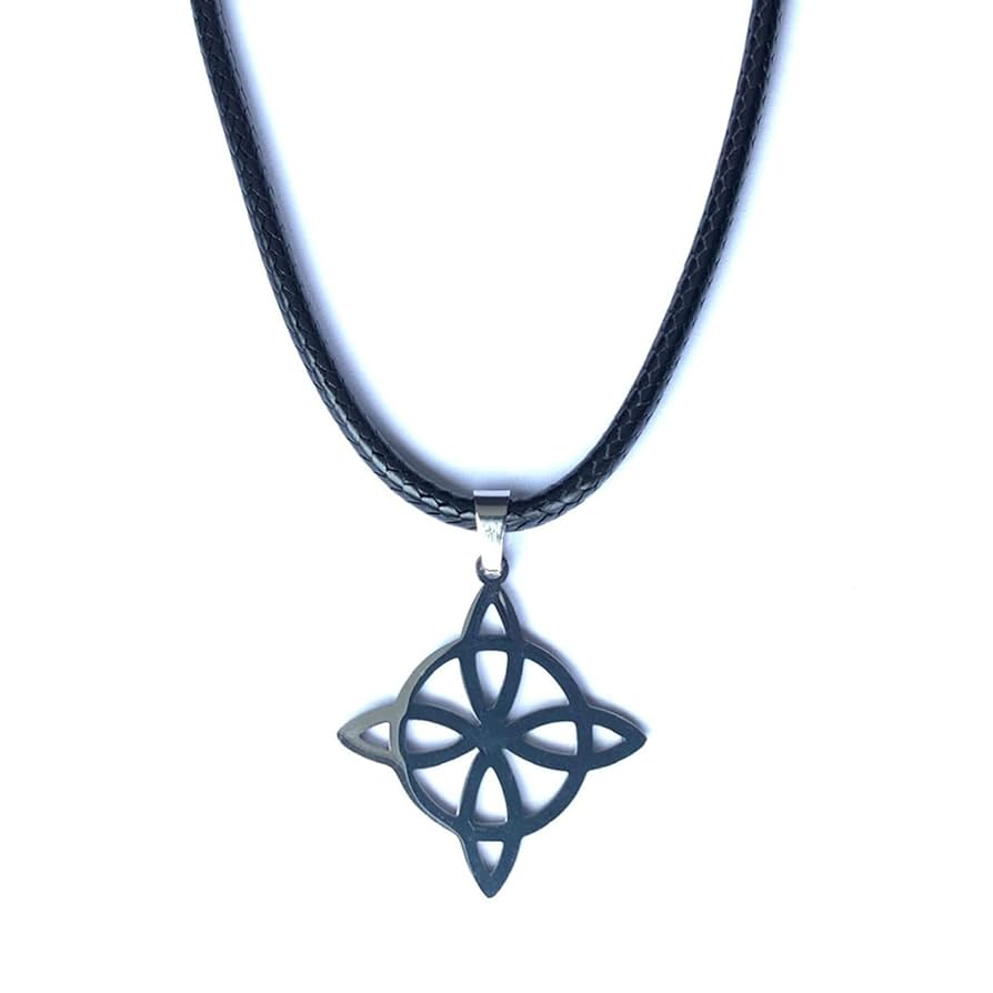  Cadena Nudo De Bruja De Acero