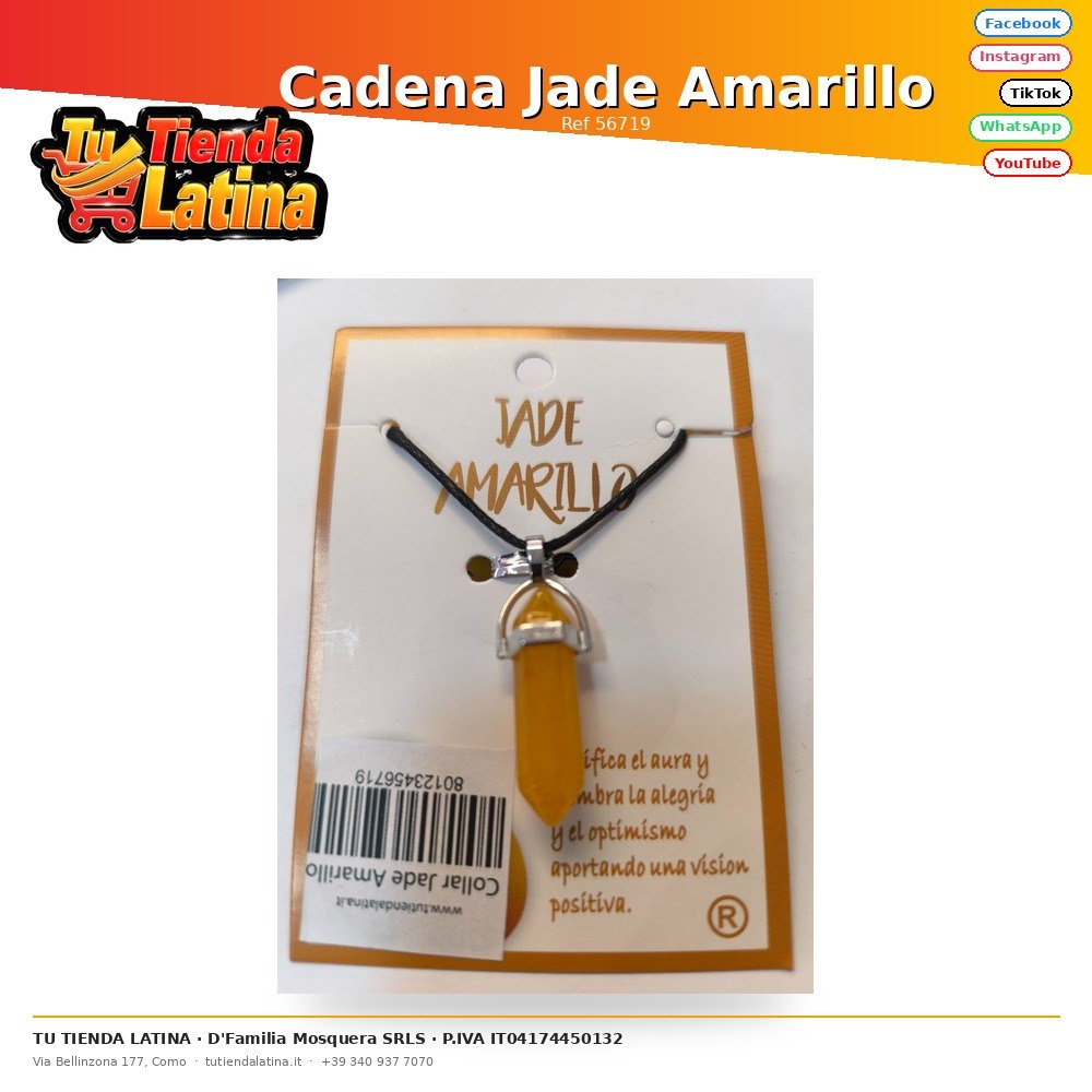 Cadena Jade Amarillo