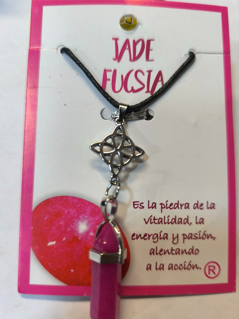 Cadena Jade Fucsia