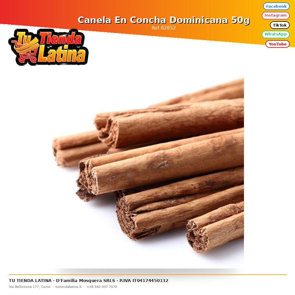 Cinnamon in Dominican Shell 50g