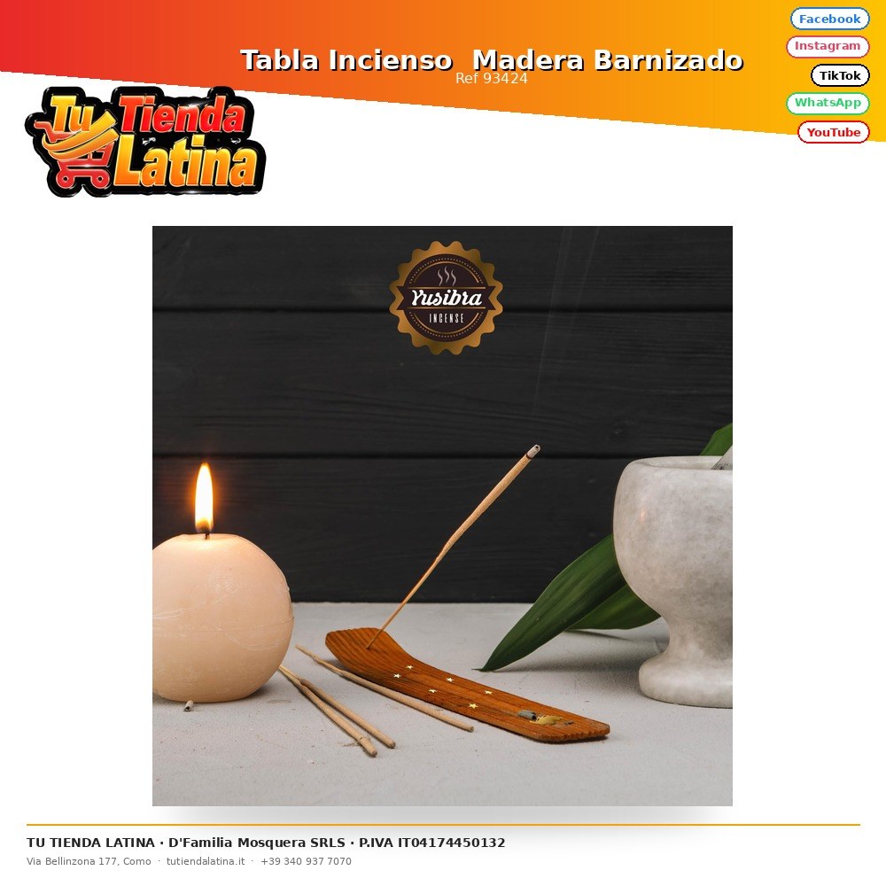 Varnished Wood Incense Table