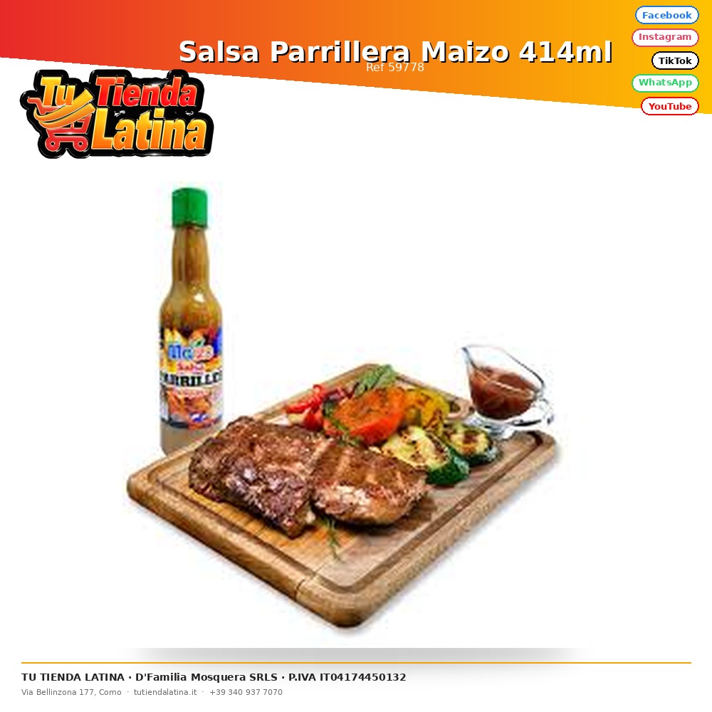 Salsa Parrillera Maizo 414ml