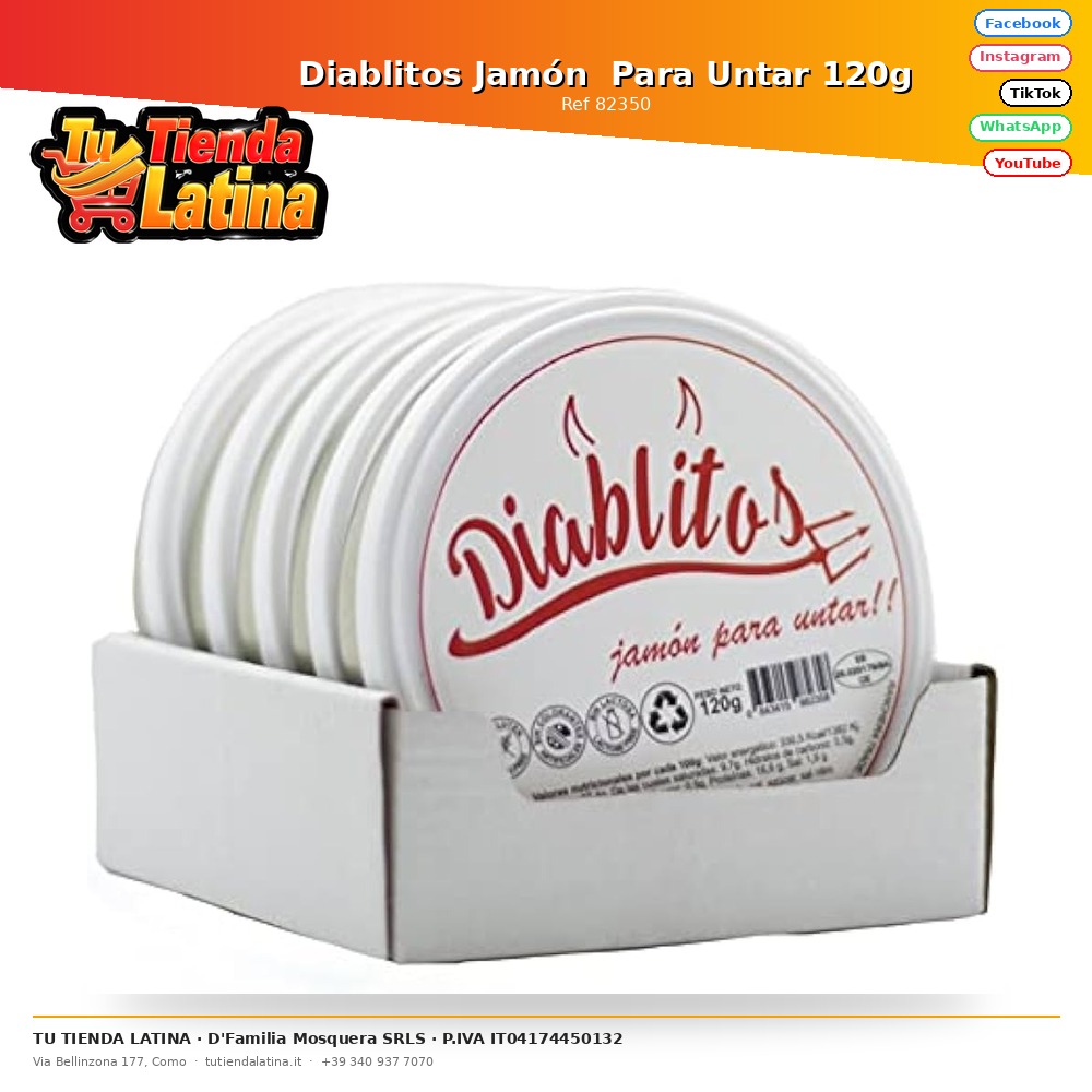 ​Crema Di Prosciutto Diablitos 120g