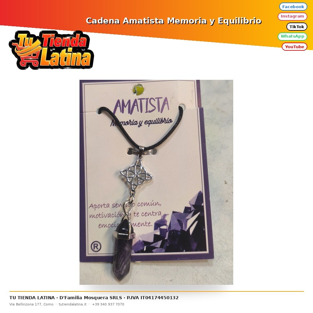 Memoria ed equilibrio della catena di ametista