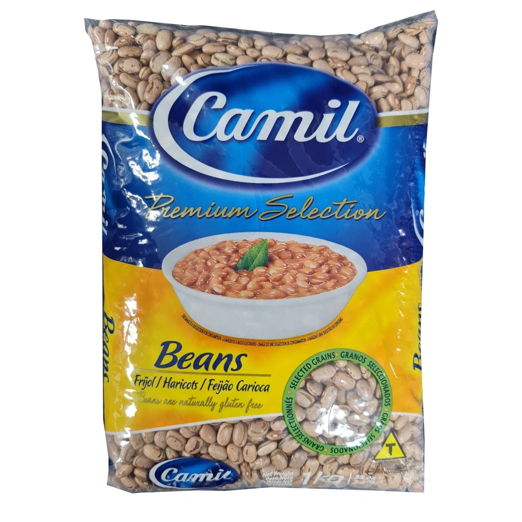 ​Camil Feijão Carioca 1 kg – Frijoles Pintos Brasileños de Alta Calidad