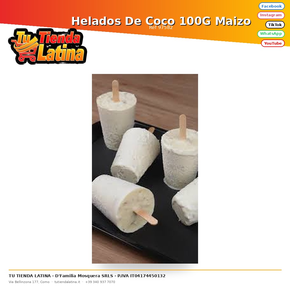 Helados De Coco 100G Maizo