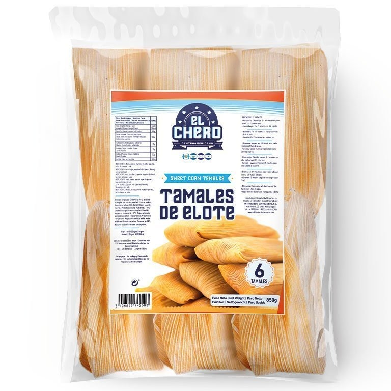 Tamales di Mais Dolce El Chero 850g 6 pz