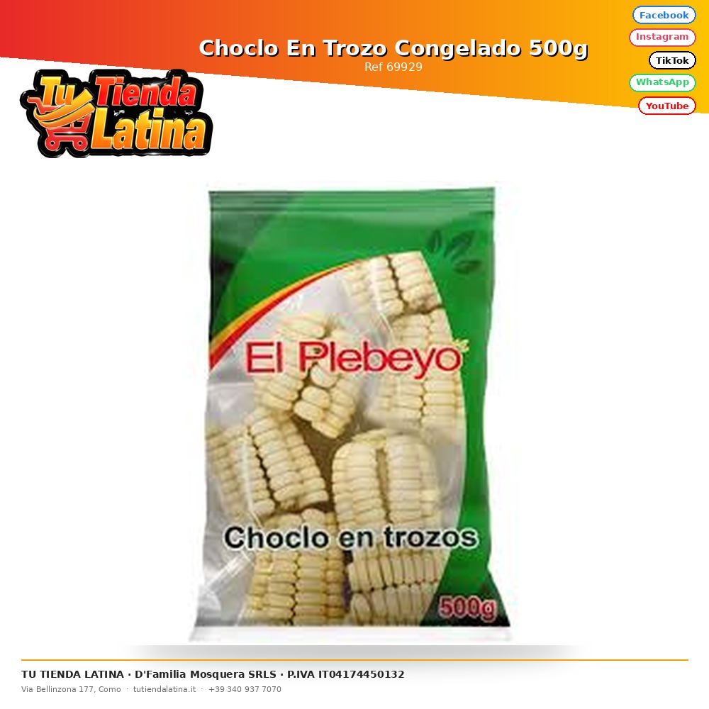 Choclo En Trozo Congelado 500g