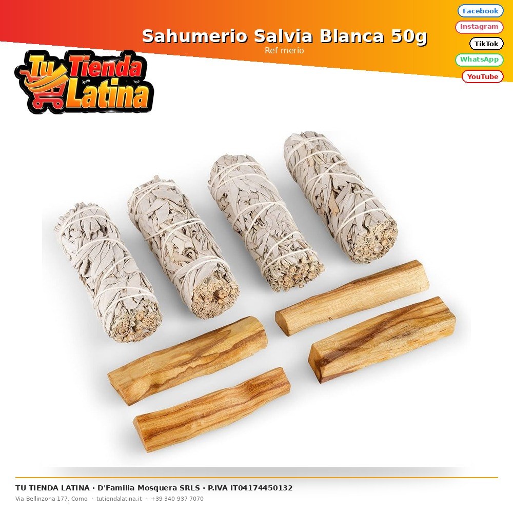 Sahumerio Salvia Blanca 50g