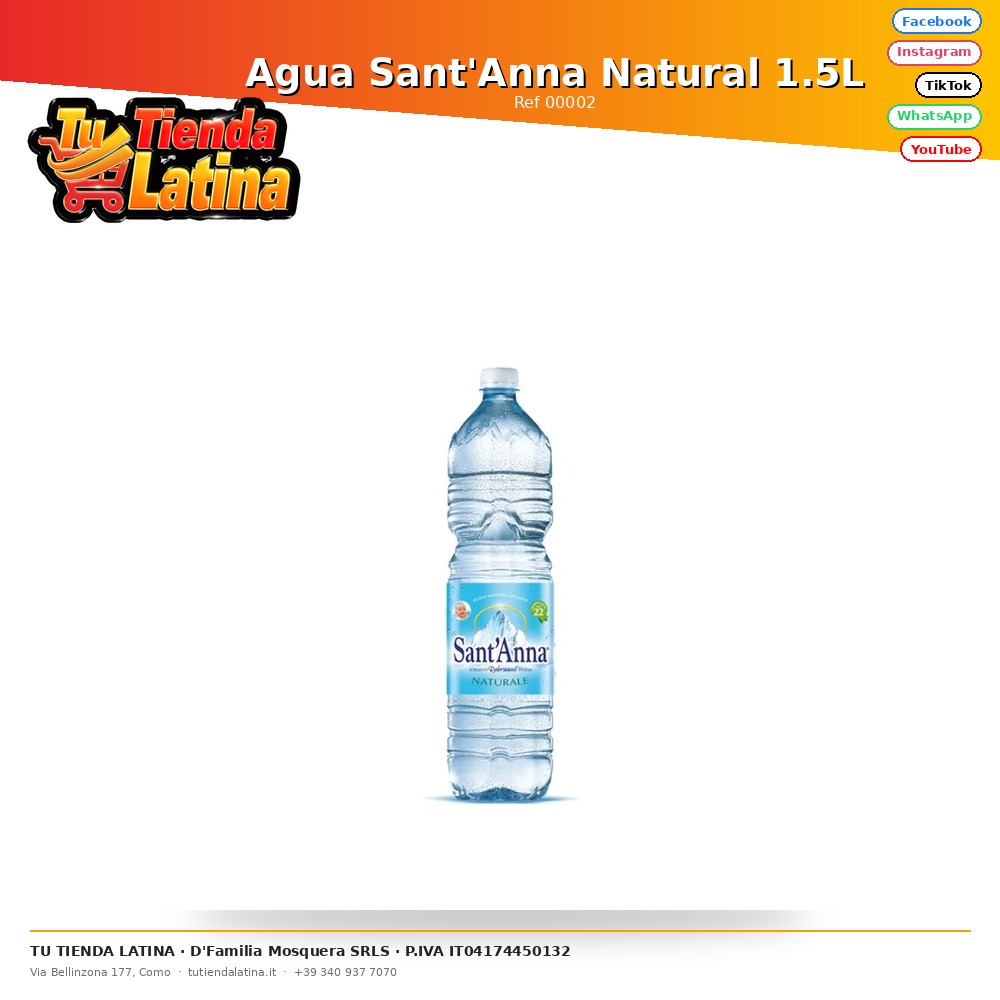 Sant'Anna Natural Water 1.5L