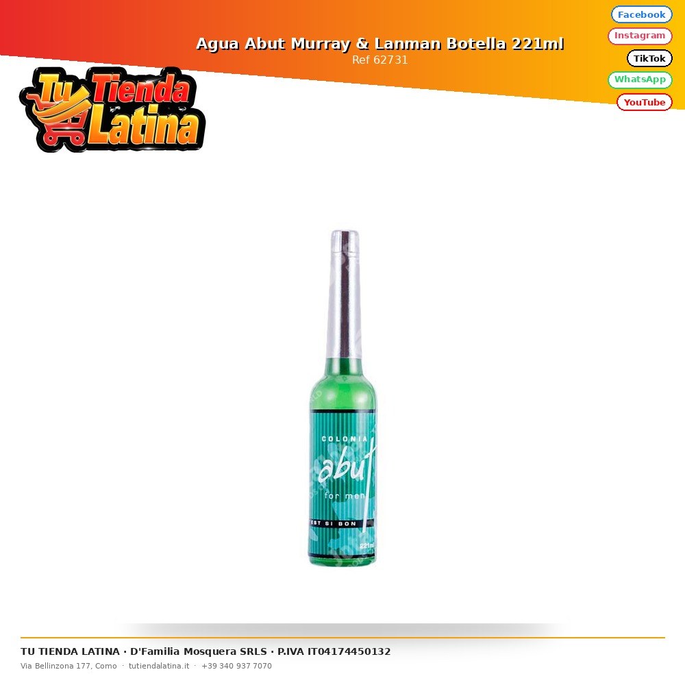 Abut Murray & Lanman Water Bottle 221ml