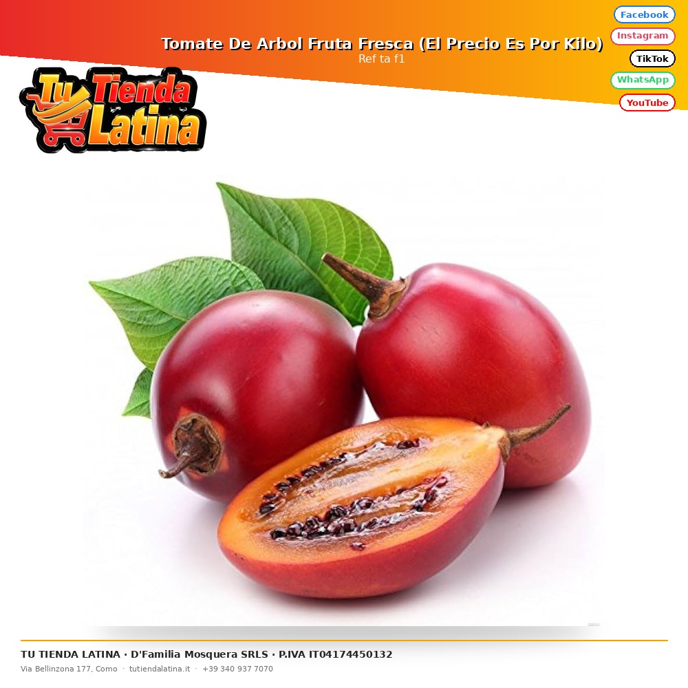 Tomate De Arbol Fruta Fresca (El Precio Es Por Kilo)