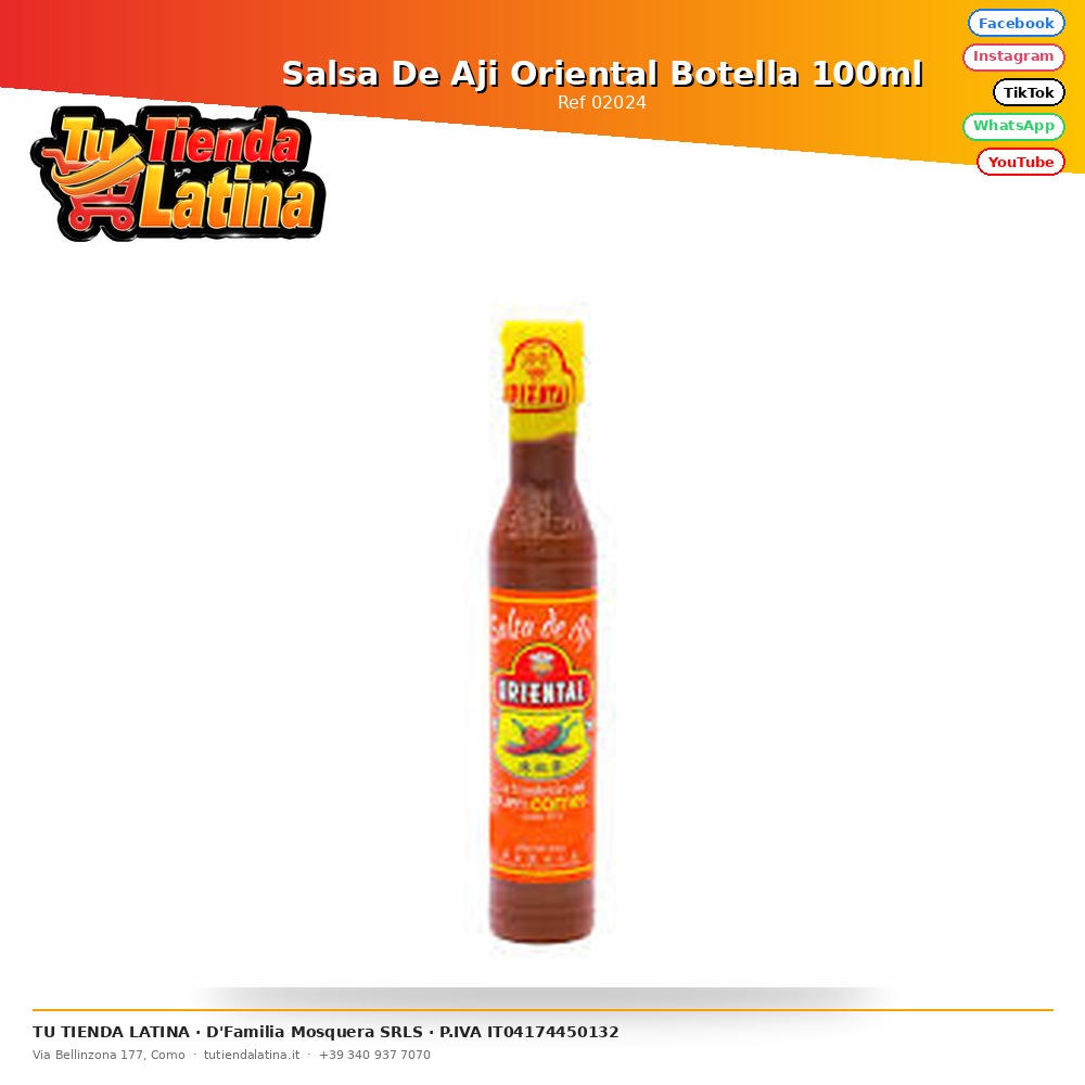 Oriental Chili Sauce Bottle 100ml