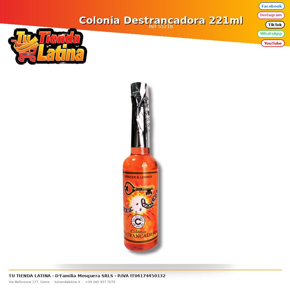 Colonia Destrancadora 221ml