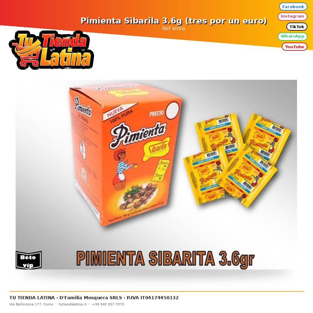Pimienta Sibarila 3.6g
