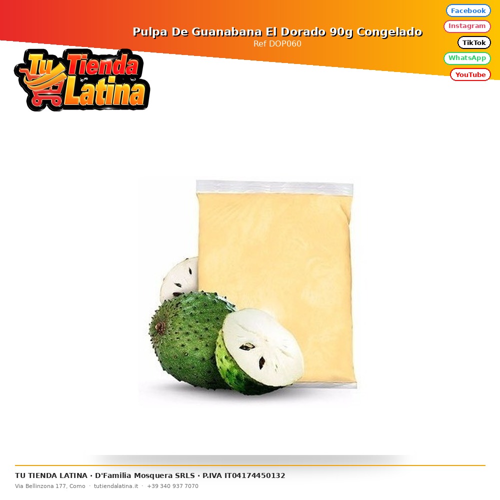 El Dorado Soursop Pulp 90g Frozen