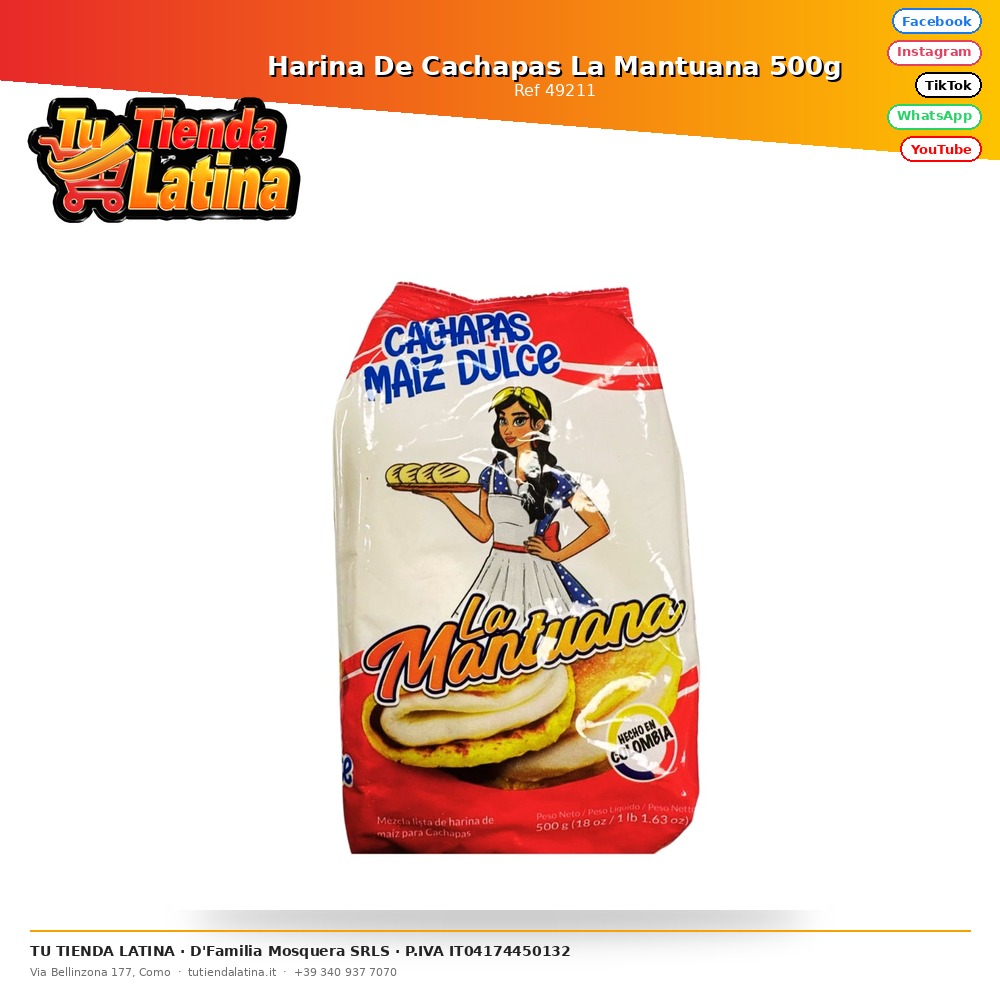 Harina De Cachapas La Mantuana 500g