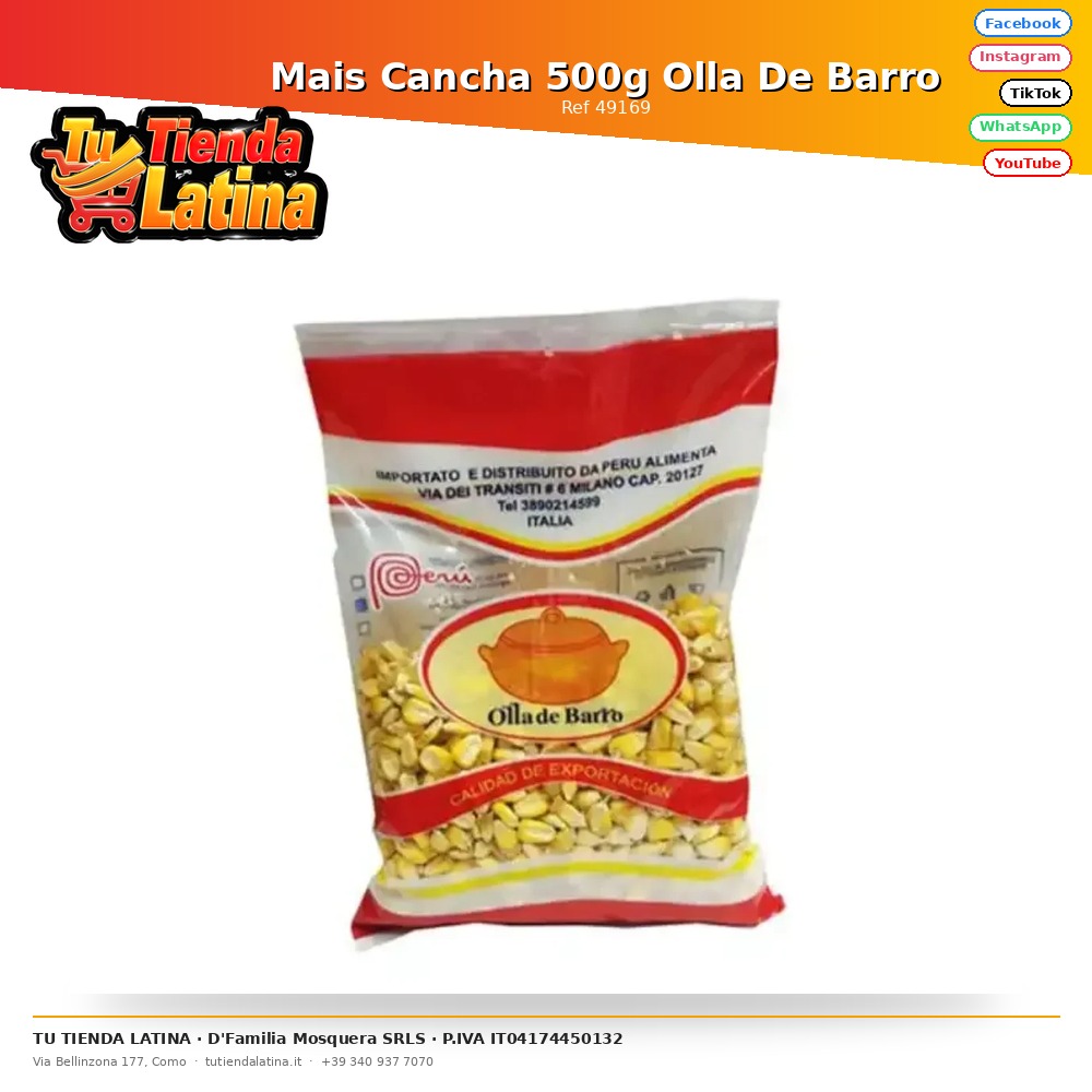 Mais Cancha 500g Olla De Barro
