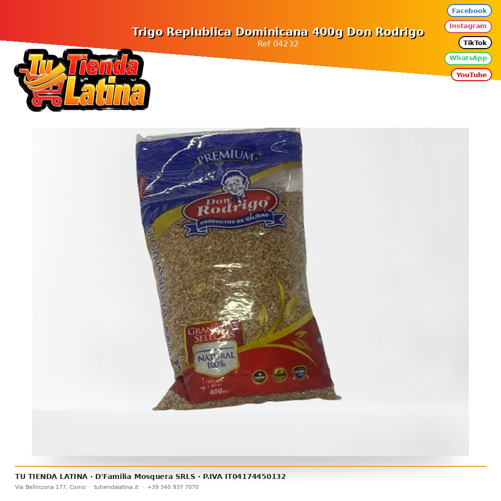 Trigo Replublica Dominicana 400g Don Rodrigo