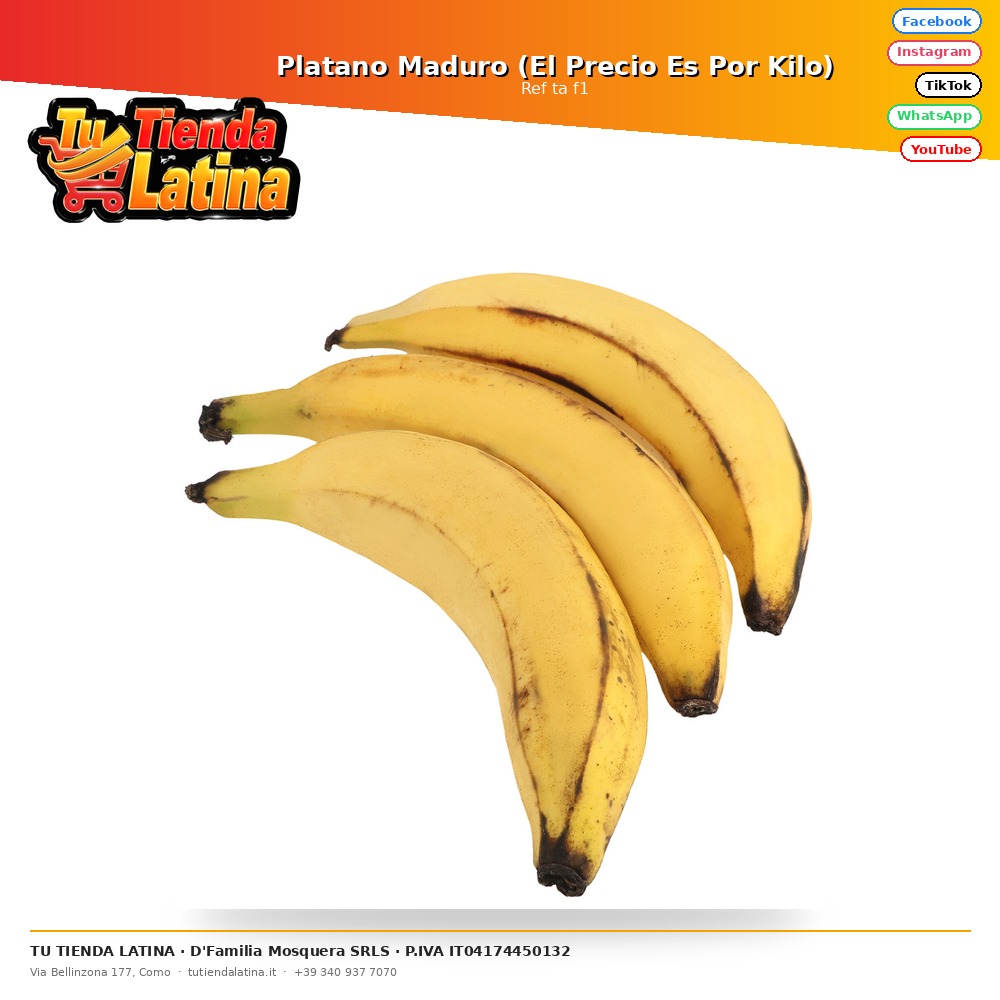 Ripe Plantain (Price is Per Kilo)