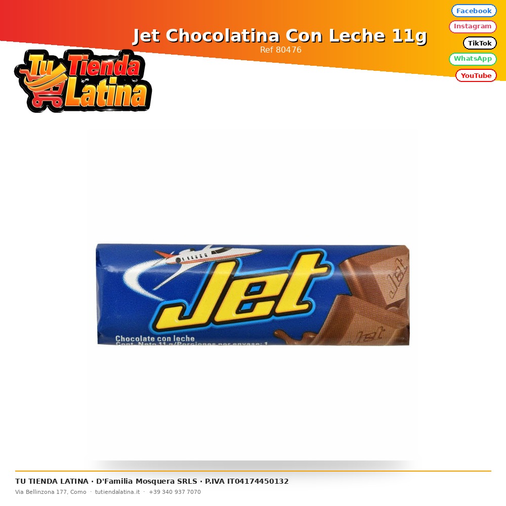 Jet Cioccolato al Latte 11g