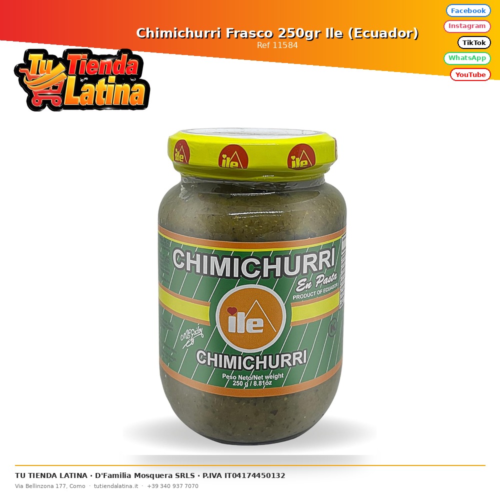 Barattolo Chimichurri 250gr Ile (Ecuador)
