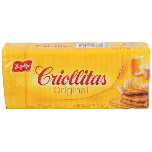 Galletas Criollitas Original 100g Bagley