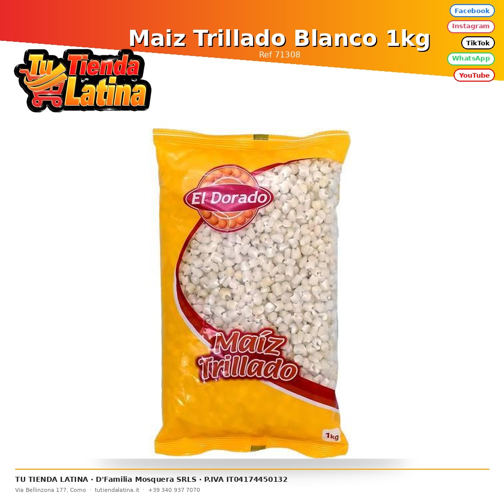 Mais Trebbiato Bianco 1kg