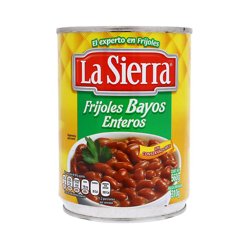 La Sierra Frijoles Bayos Entero 560g