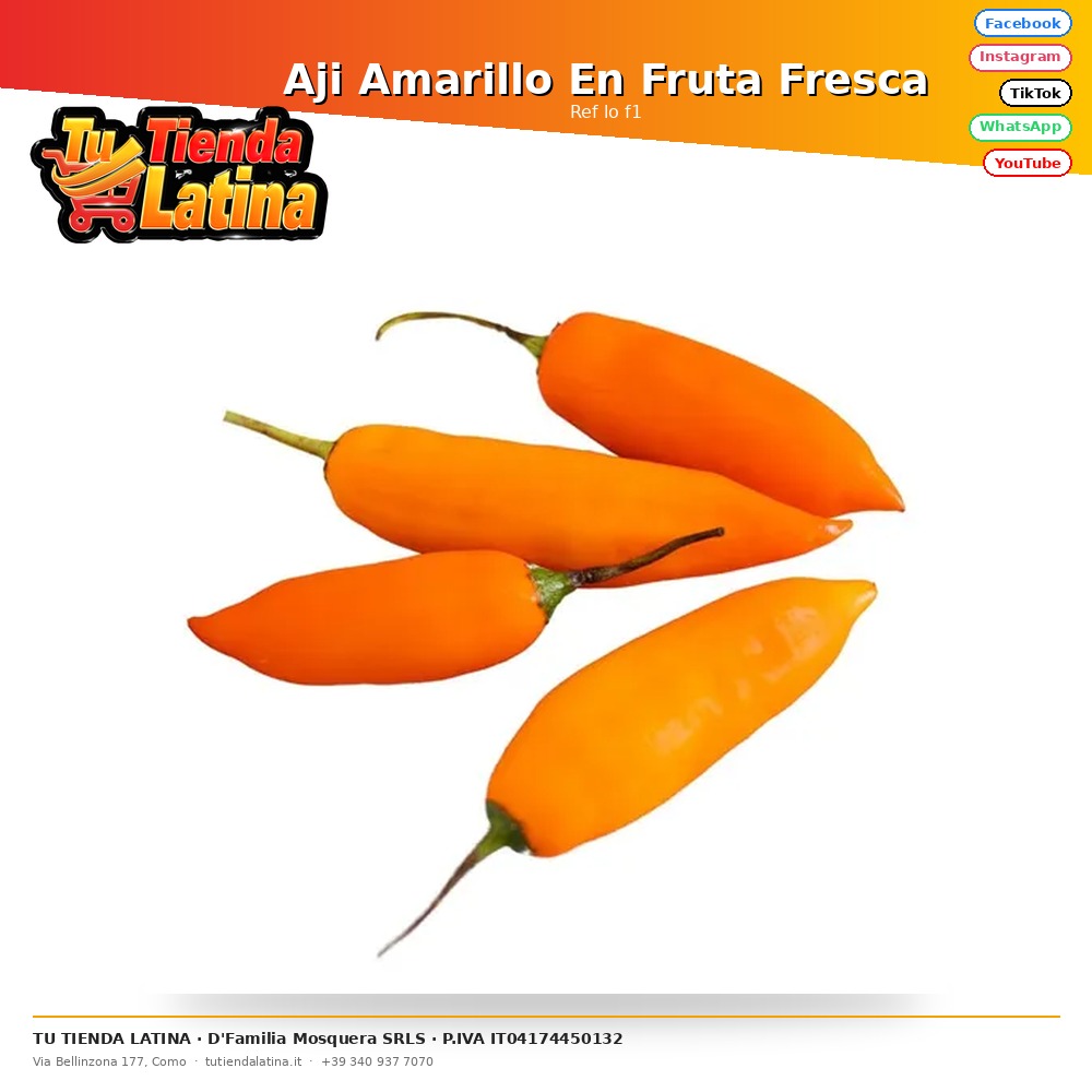 Aji Amarillo En Fruta Fresca