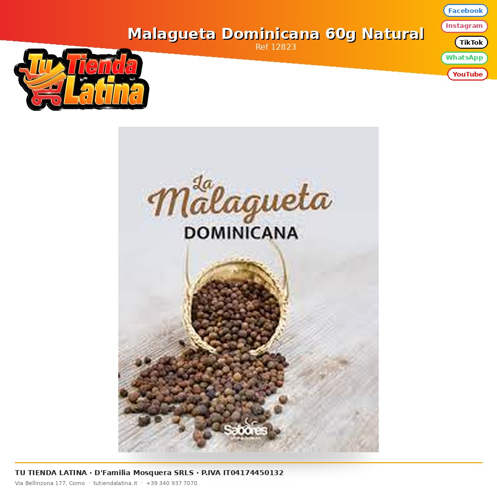 Dominican Malagueta 60g Natural