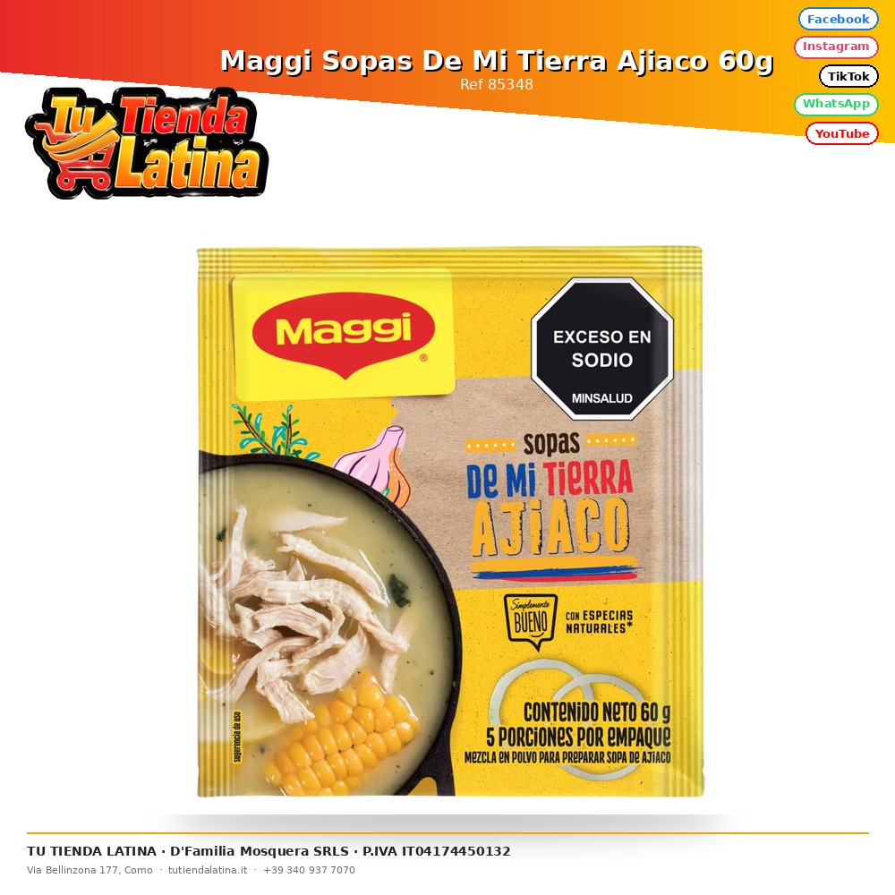Maggi Zuppe Dalla Mia Terra Ajiaco 60g