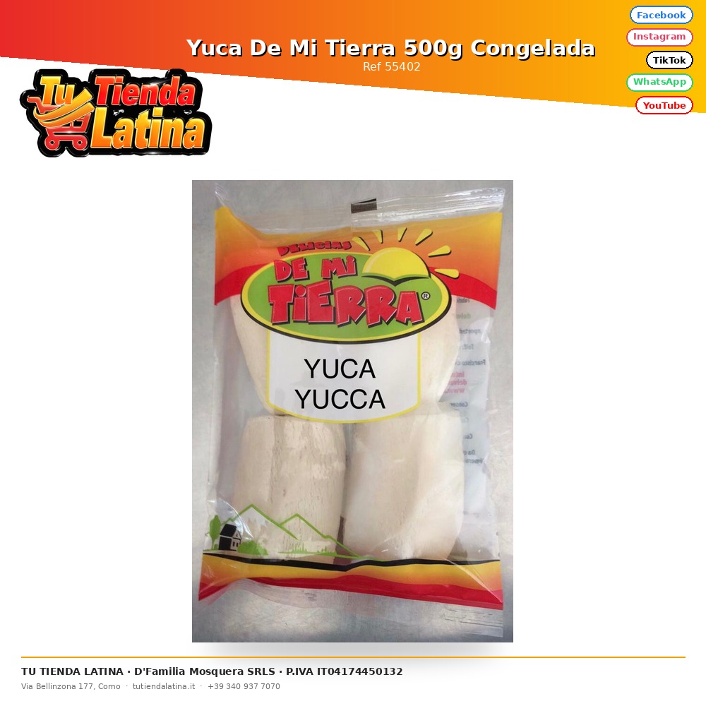 Yuca De Mi Tierra 500g Congelada
