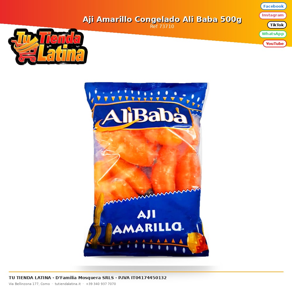 Frozen Yellow Chili Ali Baba 500g