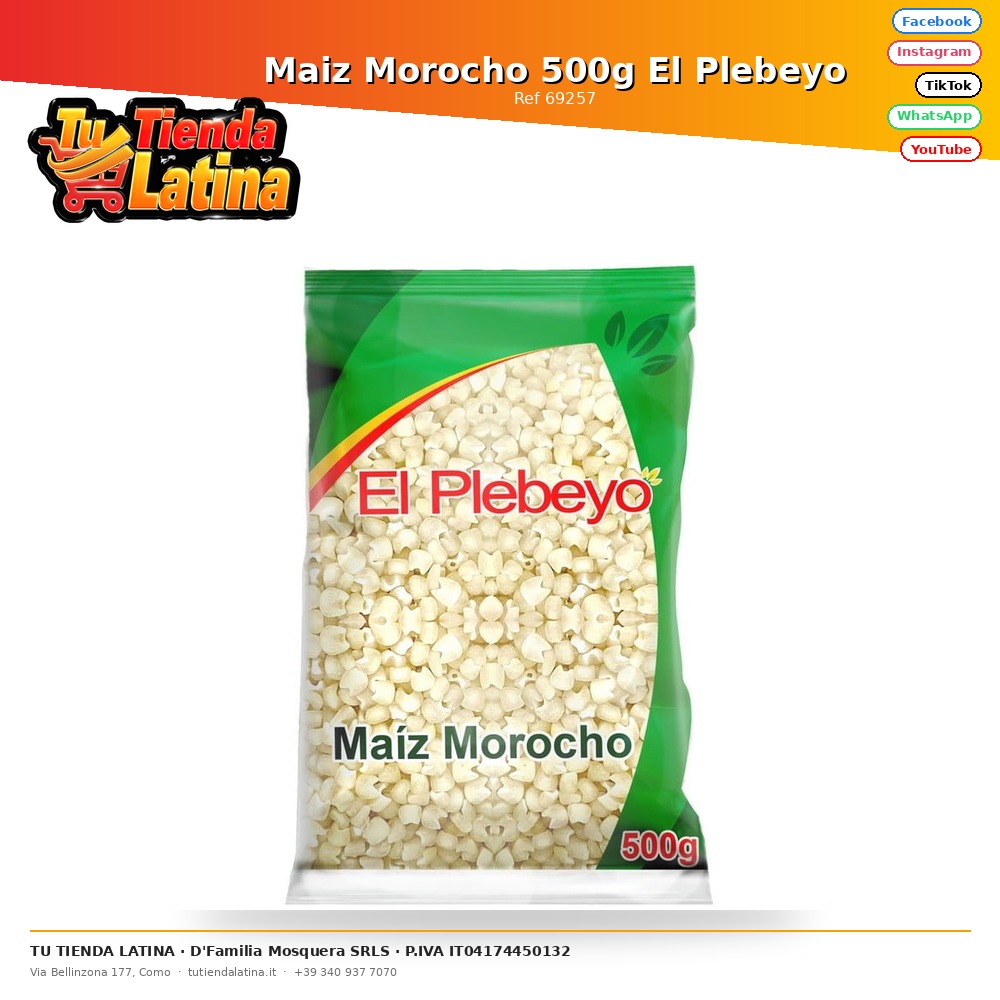 Maiz Morocho 500g El Plebeyo