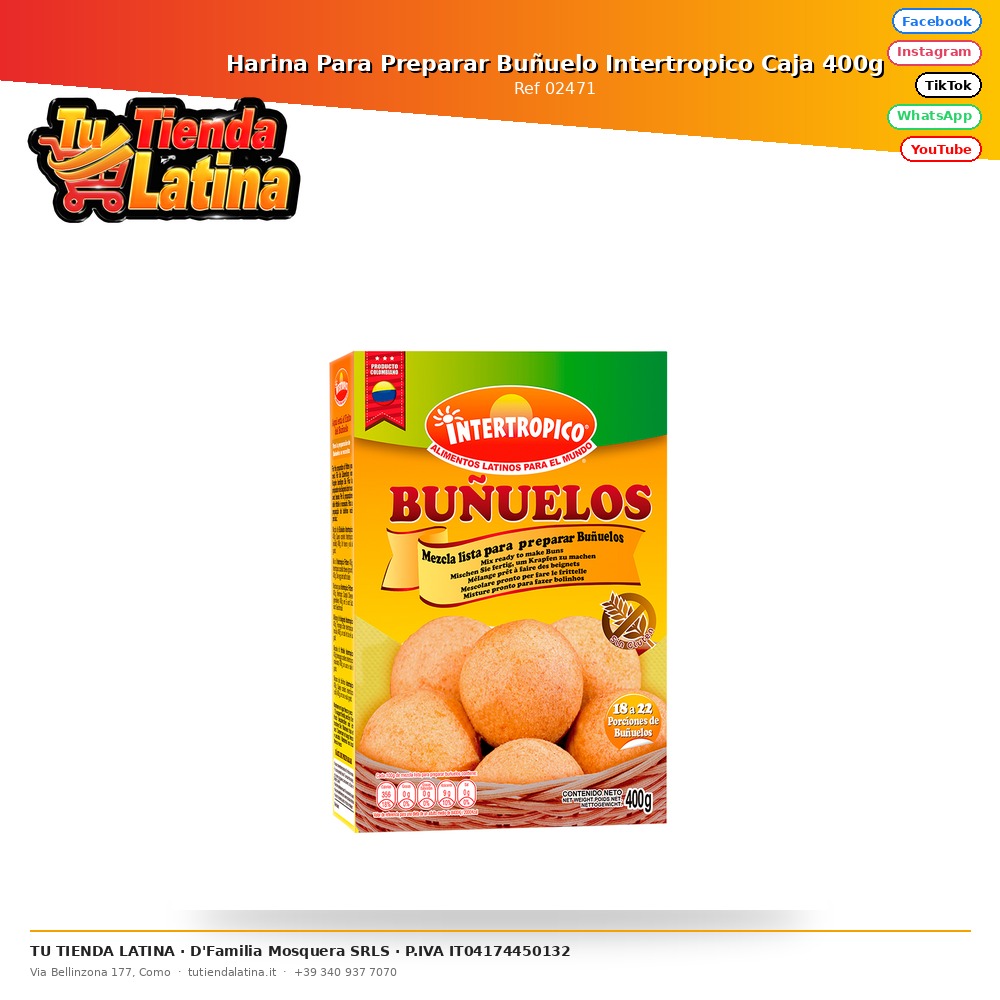 Flour to Prepare Intertropical Donut Box 400g